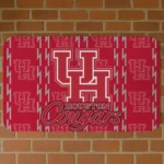 Houston Cougars Bolt Row Red Doormat