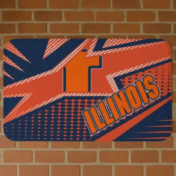 Illinois Fighting Illini Sharp Flash Blue Doormat