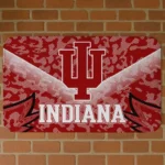Indiana Hoosiers Layered Lines Red Doormat