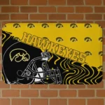 Iowa Hawkeyes Football Pride Black Doormat