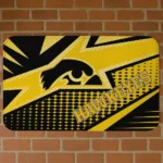 Iowa Hawkeyes Sharp Flash Black Doormat