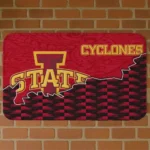 Iowa State Cyclones Tribal Detailing Red Black Doormat