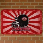 Jacksonville State Gamecocks Helmet Centerpiece Red Doormat