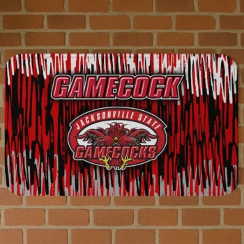Jacksonville State Gamecocks Vertical Flow Red Doormat