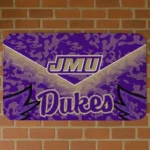 James Madison Dukes Layered Lines Purple Doormat
