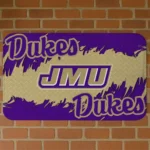 James Madison Dukes Plate Rip Purple Doormat