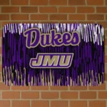 James Madison Dukes Vertical Flow Purple Doormat