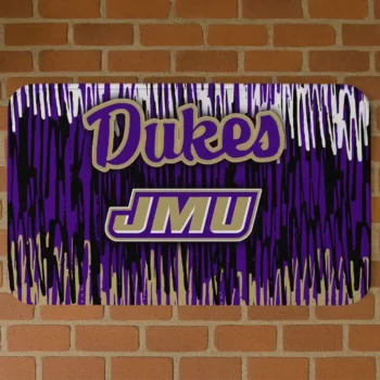 James Madison Dukes Vertical Flow Purple Doormat