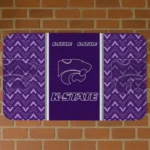 Kansas State Wildcats Chevron Stack Purple Doormat