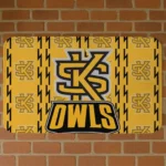 Kennesaw State Owls Bolt Row Gold Doormat