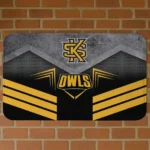 kennesaw-state-owls-chevron-points-gold-black-doormat-best-selling.webp