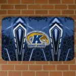 Kent State Golden Flashes Graphic Stripes Navy Blue Doormat