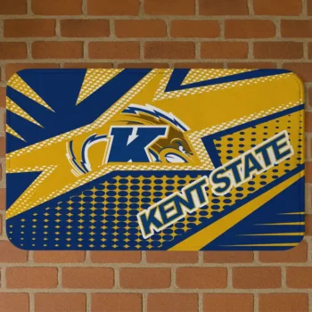 Kent State Golden Flashes Sharp Flash Navy Blue Doormat
