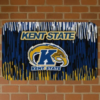 Kent State Golden Flashes Vertical Flow Navy Blue Doormat