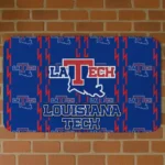 LA Tech Bolt Row Blue Doormat