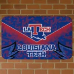 LA Tech Layered Lines Blue Doormat