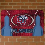 Liberty Flames Hexagon Oval Red Doormat