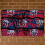Liberty Flames Palm Silhouette Red Black Doormat