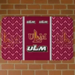 Louisiana-Monroe Warhawks Chevron Stack Red Doormat