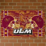 louisiana-monroe-warhawks-helmet-illustration-red-doormat-best-selling.webp