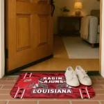 louisiana-ragin-cajuns-helmet-illustration-red-doormat-best-selling.webp