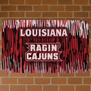 Louisiana Ragin' Cajuns Vertical Flow Red Doormat