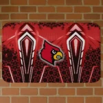 Louisville Cardinals Graphic Stripes Red Doormat