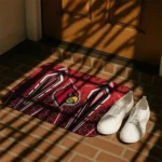 louisville-cardinals-graphic-stripes-red-doormat-best-selling.webp