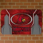 louisville-cardinals-hexagon-oval-red-doormat-best-selling.webp