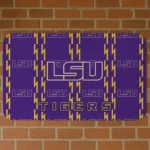 LSU Tigers Bolt Row Purple Doormat