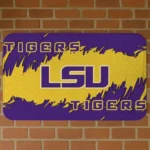 LSU Tigers Plate Rip Purple Doormat
