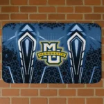 Marquette Golden Eagles Graphic Stripes Blue Doormat