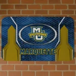 Marquette Golden Eagles Hexagon Oval Blue Doormat