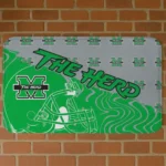 Marshall Thundering Herd Football Pride Green Doormat