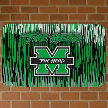 Marshall Thundering Herd Vertical Flow Green Doormat