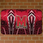 Maryland Terrapins Graphic Stripes Red Doormat