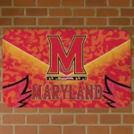 Maryland Terrapins Layered Lines Red Doormat