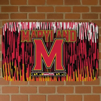 Maryland Terrapins Vertical Flow Red Doormat
