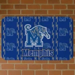 Memphis Tigers Bolt Row Blue Doormat