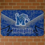 Memphis Tigers Layered Lines Blue Doormat