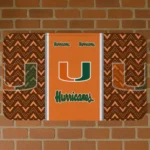 miami-hurricanes-chevron-stack-orange-doormat-best-selling.webp