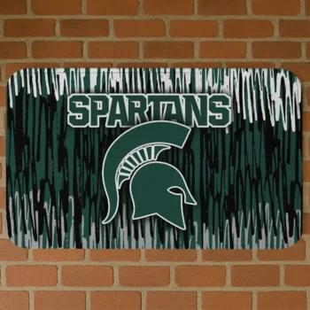 Michigan State Spartans Vertical Flow Green Doormat