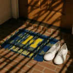 michigan-wolverines-bolt-row-blue-doormat-best-selling.webp