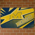Michigan Wolverines Sharp Flash Blue Doormat
