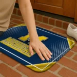 michigan-wolverines-silver-halftone-blue-doormat-best-selling.webp