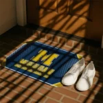 michigan-wolverines-silver-halftone-blue-doormat-best-selling.webp