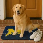 michigan-wolverines-tribal-detailing-blue-black-doormat-best-selling.webp