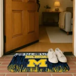 michigan-wolverines-vertical-flow-blue-doormat-best-selling.webp