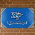 Middle Tennessee Blue Raiders Silver Halftone Blue Doormat