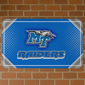 Middle Tennessee Blue Raiders Silver Halftone Blue Doormat